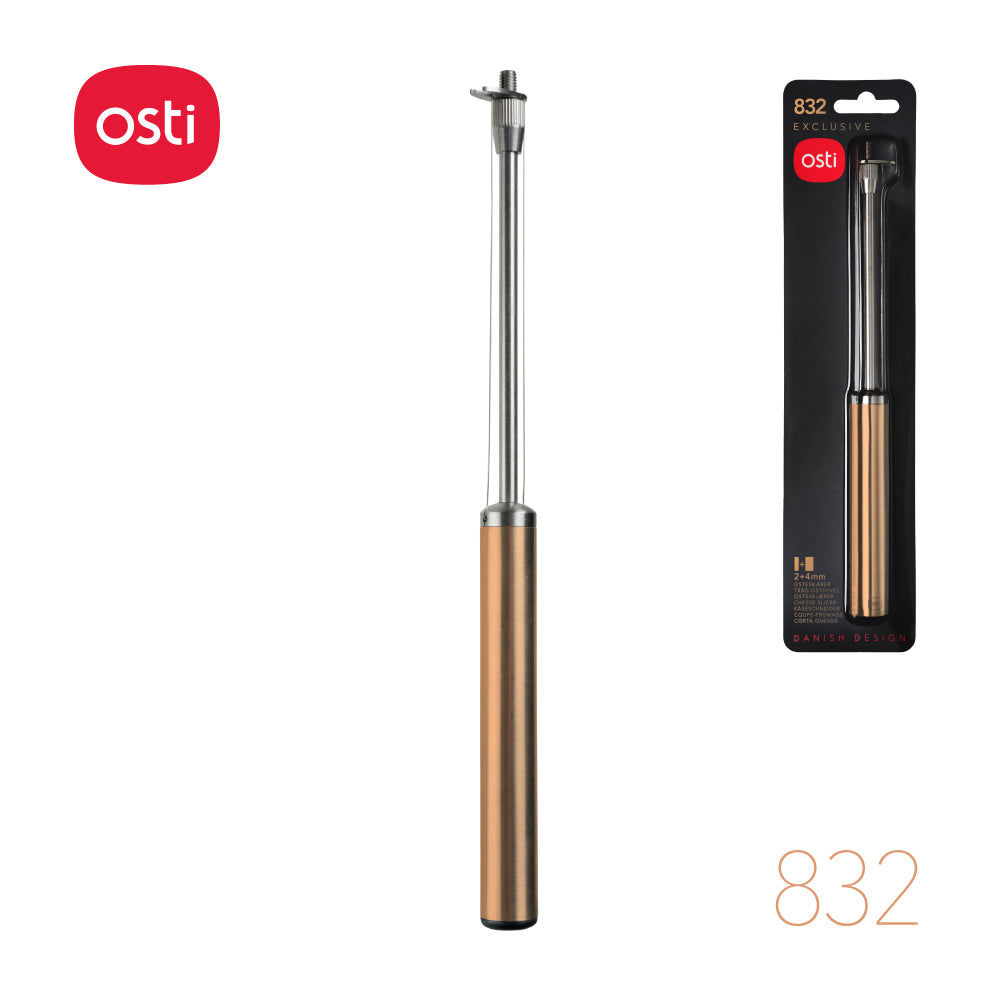 OSTI ORIGINAL CHEESE SLICER - Classic Stainless Steel AND Trendy Copper Design